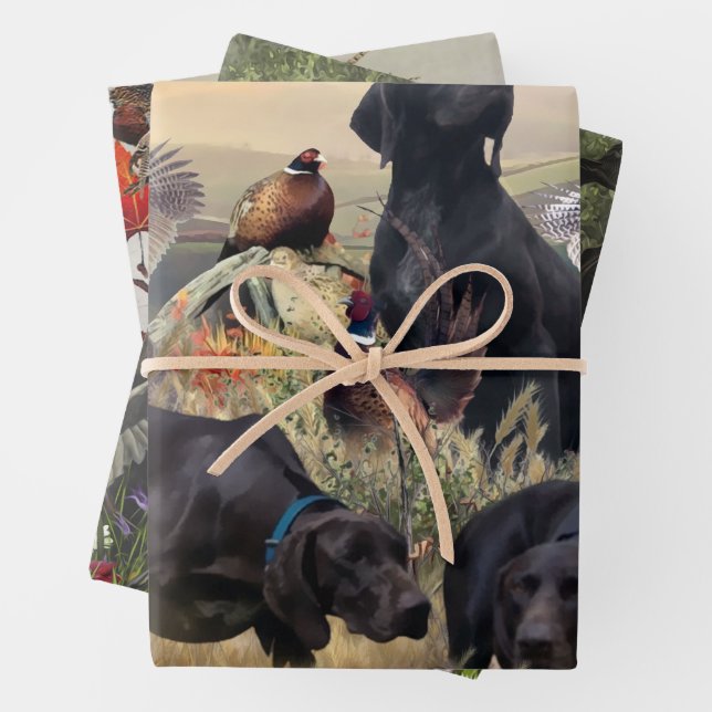 German Shorthaired Pointers  Wrapping Paper Sheets (In situ)