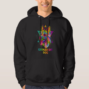German Shy Dog German Shepherd Animal Pun Shepard Hoodie