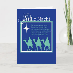 German Silent Night Christmas Card