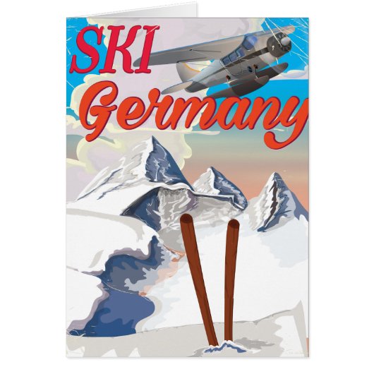 German Ski poster Cards (Front)