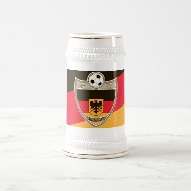 German Soccer Beer Stein (Center)