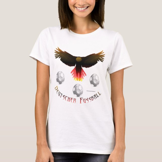 German Soccer Eagle Ladies Crop Top (Front)