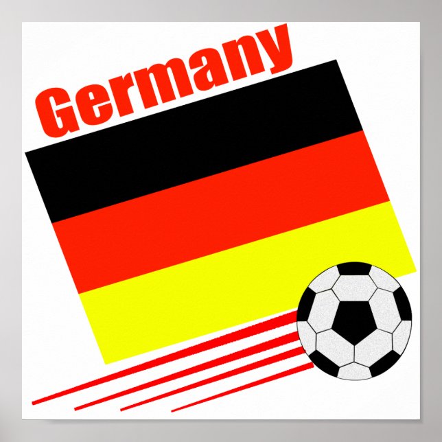 German Soccer Team Poster (Front)