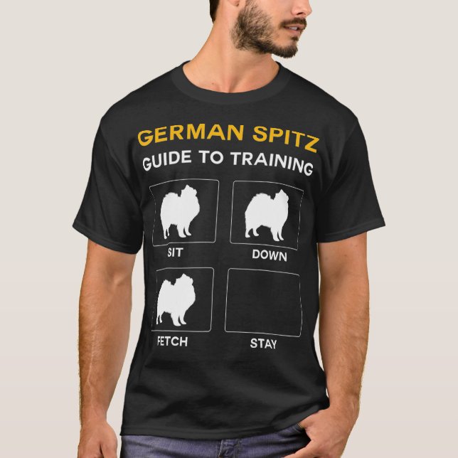 German Spitz Guide To Training Dog Obedience Dog T-Shirt (Front)