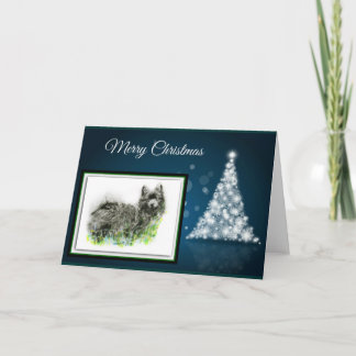German Spitz Holiday Card