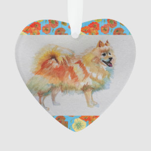 German Spitz Pomeranian dog Christmas Ornament