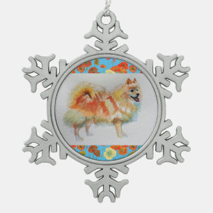 German Spitz Pomeranian dog Christmas Ornament