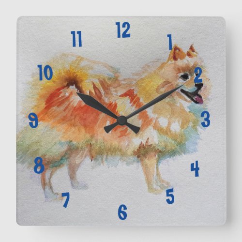 German Spitz Pomeranian Dog dogs Childs Room Clock