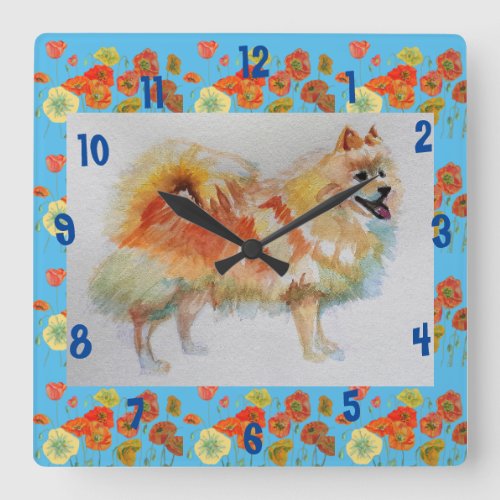 German Spitz Pomeranian Dog dogs Childs Room Clock