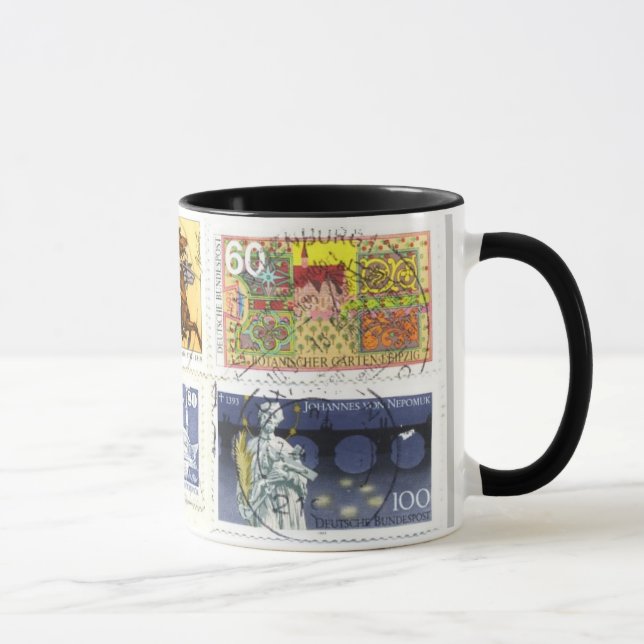 German-Stamps Collage 1 Mug (Right)