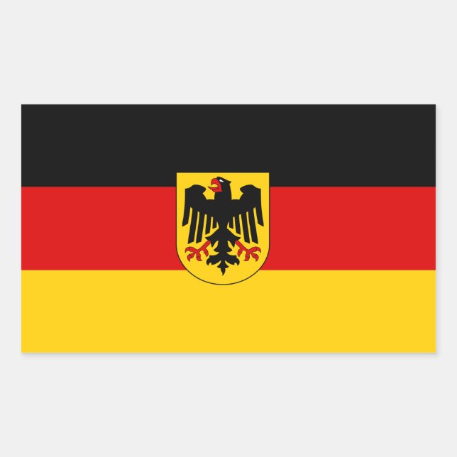German State Flag Rectangular Sticker (Front)