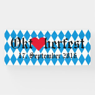 GERMAN STATE OF BAVARIA Flag Colors pattern Banner