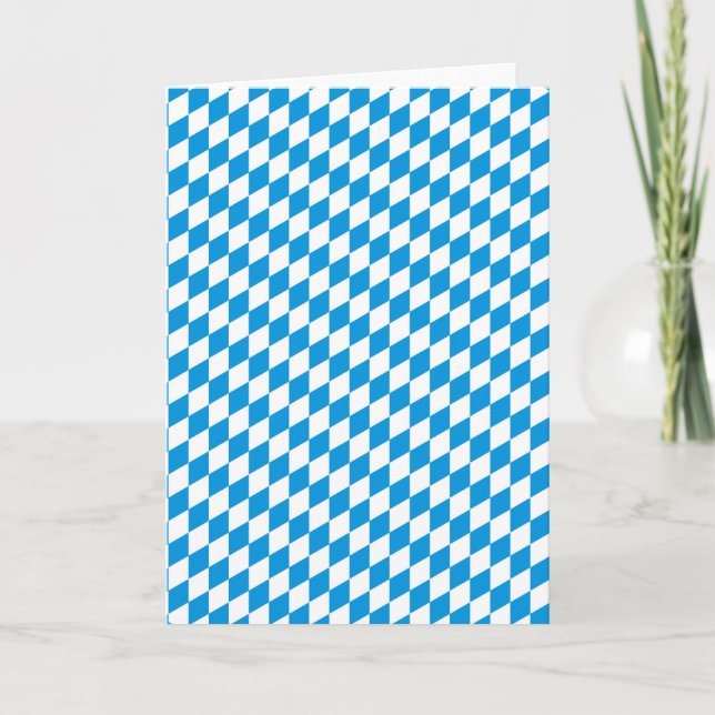 German State Of Bavaria - Flag Colors Pattern Card (Front)