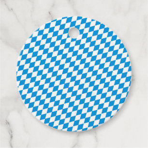 German State Of Bavaria - Flag Colors Pattern Favor Tags