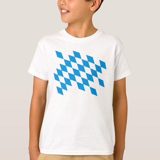 GERMAN STATE OF BAVARIA Flag Colors T-Shirt (Front)