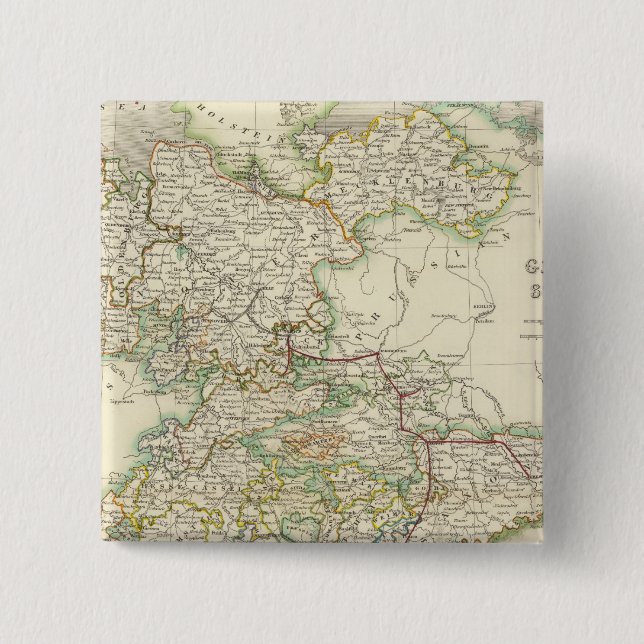 German States Pinback Button (Front)
