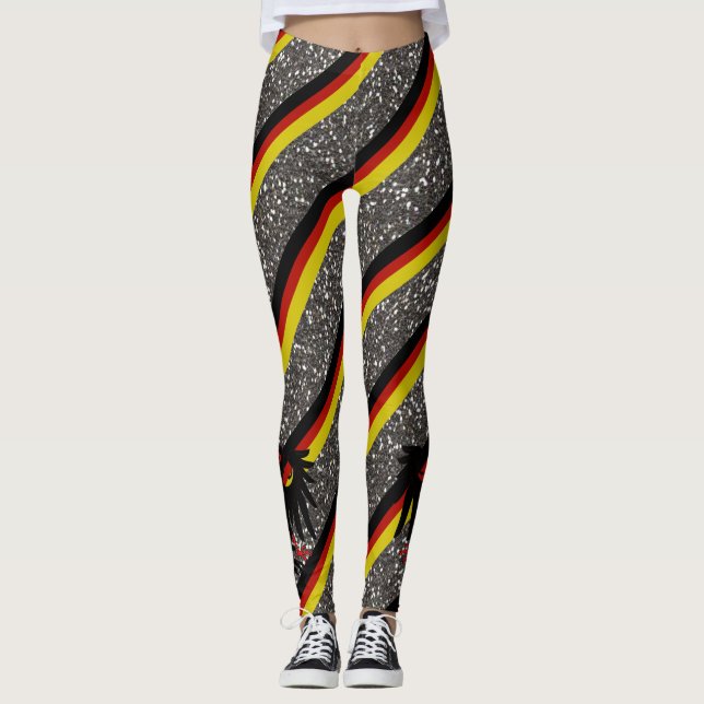 German stripes flag leggings (Front)