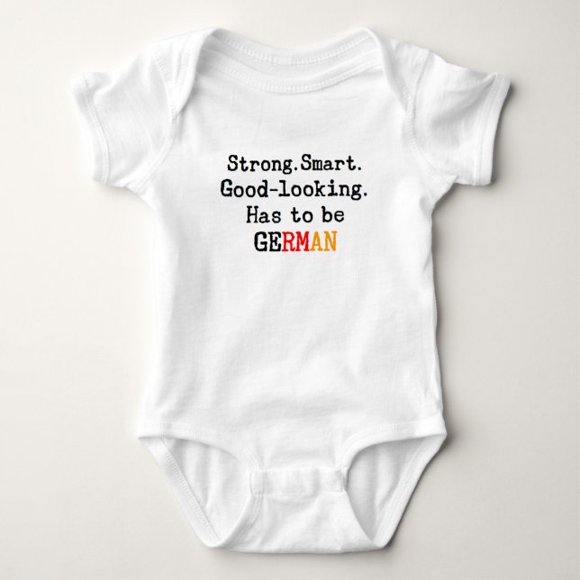 german strong baby bodysuit (Front)