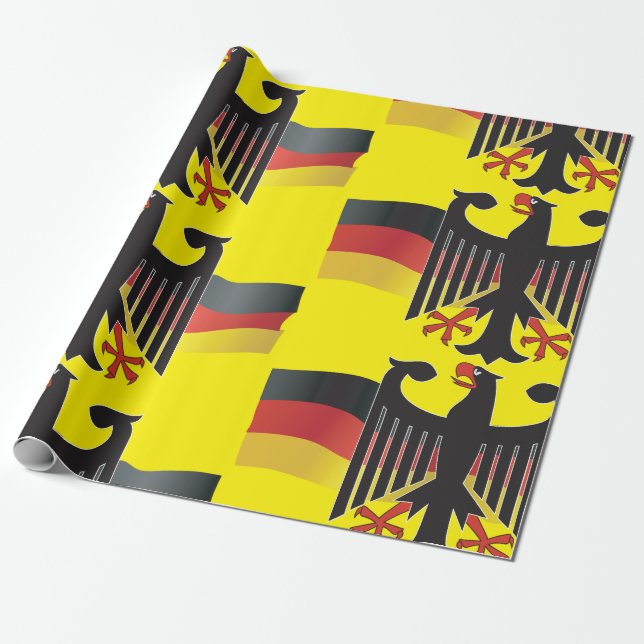 German Symbol Wrapping Paper (Unrolled)