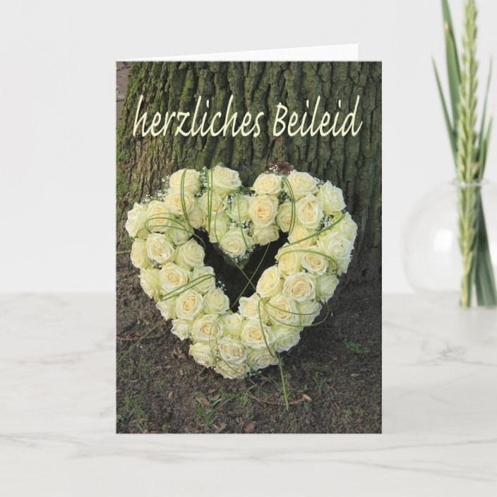 German Sympathy card, condolences Card | Zazzle.com