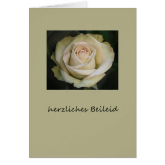 German Sympathy Cards, German Sympathy Card Templates, Postage ...