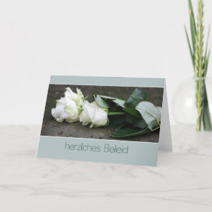 German sympathy card herzliches Beileid