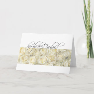 German Sympathy card, Herzliches beileid Card