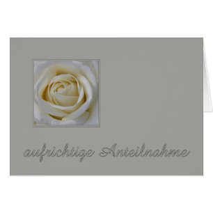 German Sympathy card, Herzliches beileid Cards