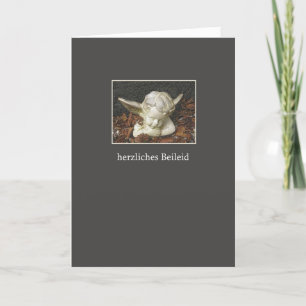 German Sympathy Guardian Angel Card