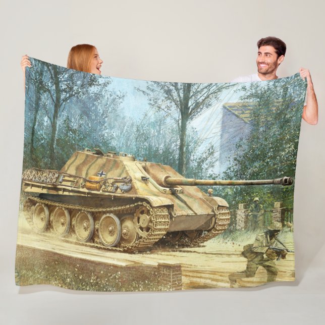 GERMAN TANK FLEECE BLANKET (In Situ)
