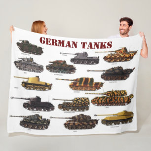 GERMAN TANKS FLEECE BLANKET