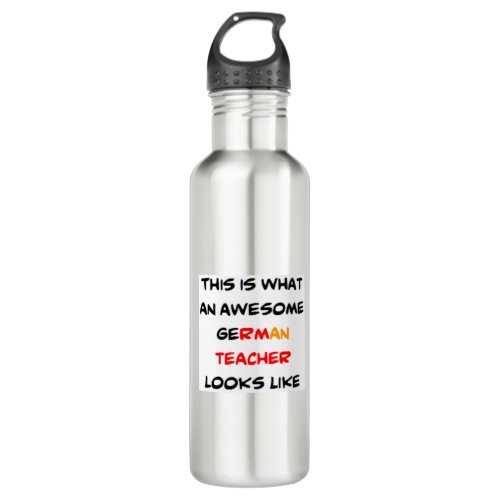 german teacher awesome stainless steel water bottle
