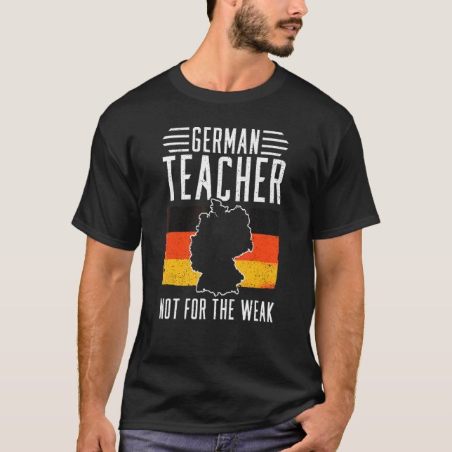 German Teacher Germany Flag Language Lesson Studen T-Shirt (Front)