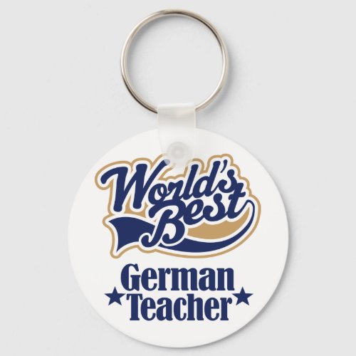 German Teacher Gift For Worlds Best Keychain