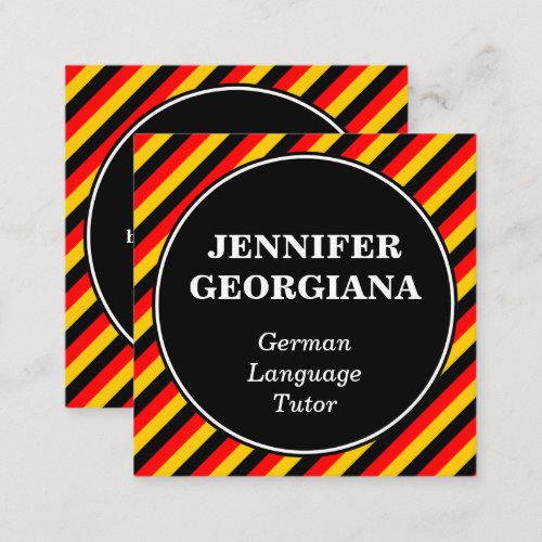 German Tutor Business Card