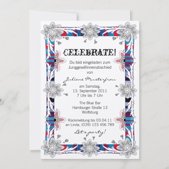 German version invitation (Front)