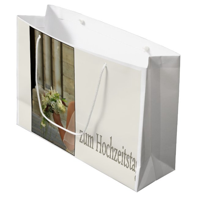 German Wedding congrats gift bag (Front Angled)