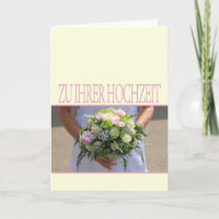 German wedding congratulations