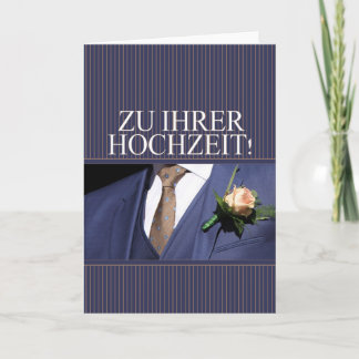German Wedding congratulations Card