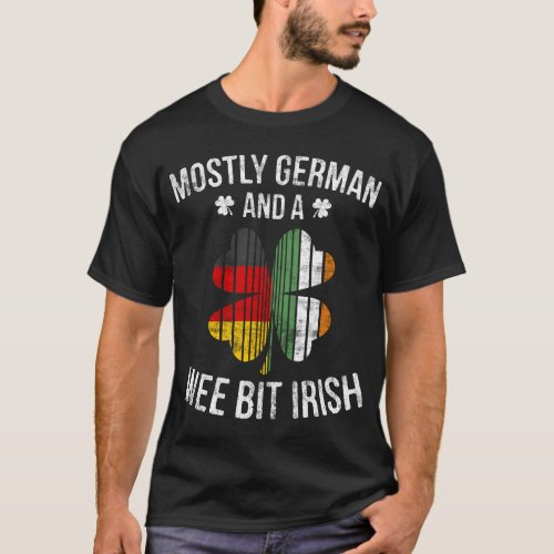 German Wee Bit Irish Funny Germany Patrick Day Gif T_Shirt