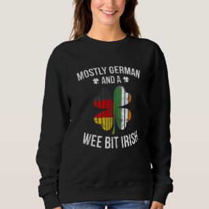 German Wee Bit Irish Germany Patrick Day Sweatshirt