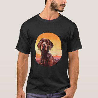 German Wire Hair Dog Cute Dog Breed Design 1 T-Shirt
