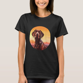 German Wire Hair Dog Cute Dog Breed Design 1 T-Shirt
