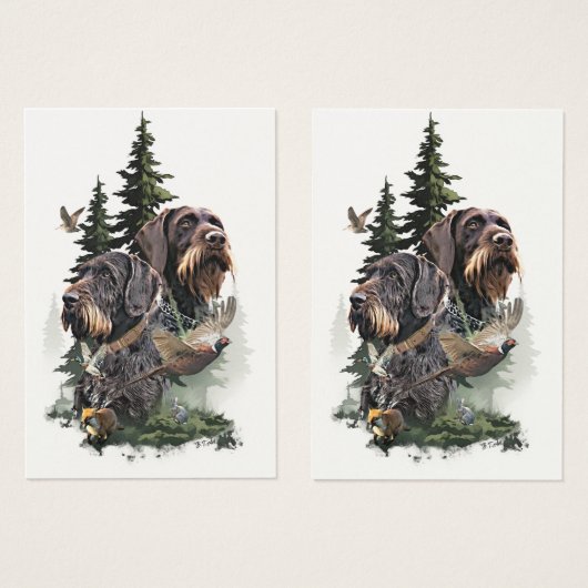 German Wirehaired Pointer (Front & Back)