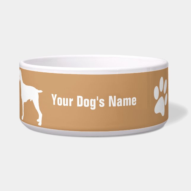 German Wirehaired Pointer ジャーマン・ワイヤーヘアード・ポインター Bowl (Front)