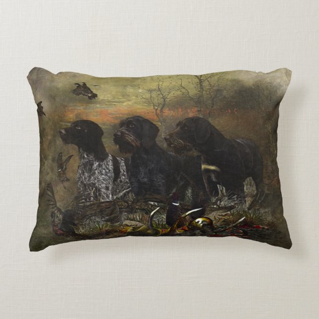 German Wirehaired Pointer      Accent Pillow (Front)