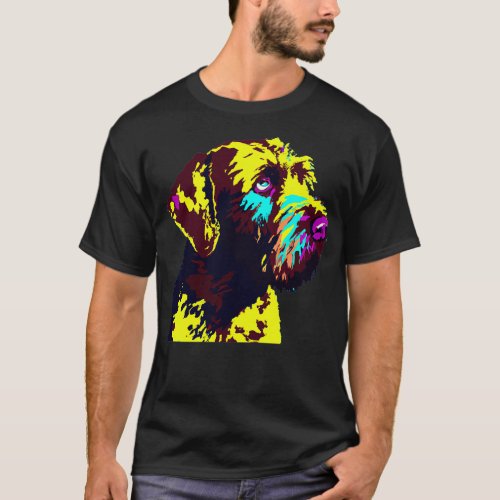 German Wirehaired Pointer Art Dog Lover Gifts 3 T_Shirt