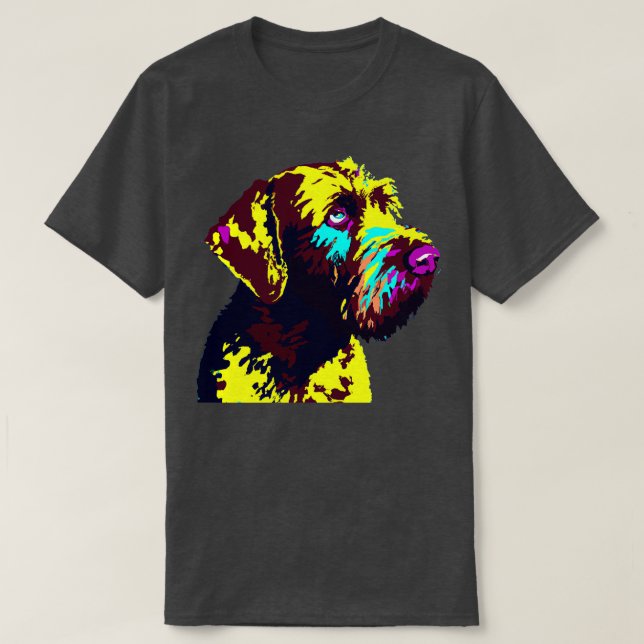 German Wirehaired Pointer Art Dog Lover Gifts 3 T-Shirt (Design Front)