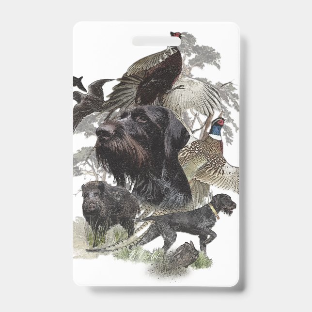 German Wirehaired Pointer  Badge (Front)