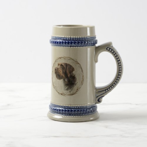 German Wirehaired Pointer   Beer Stein